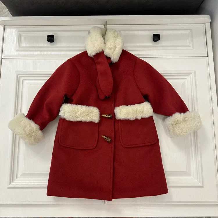 Children's Red Coat + Scarf