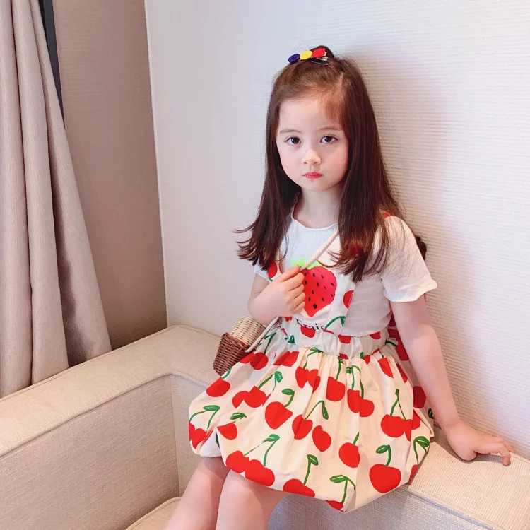 Children's Cherry Pinafore Dress