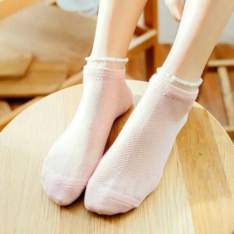 Lace-trimmed Stockings