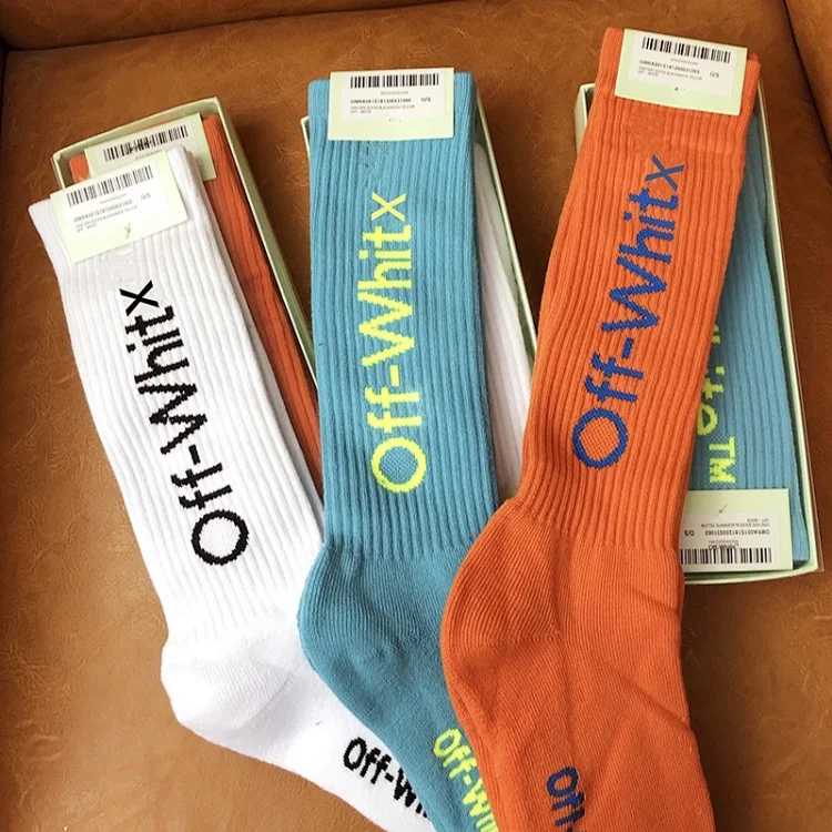 Off-White Off White Mid-calf Socks