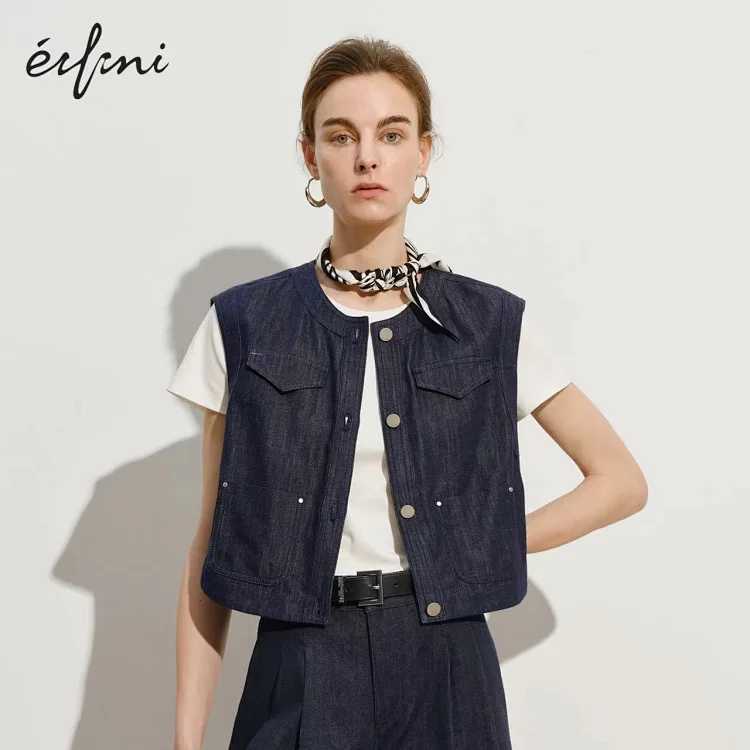 Eifini Sleeveless Denim Vest