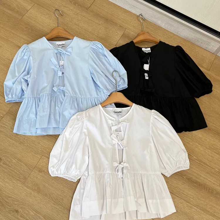 Ganni Short-sleeved Shirt