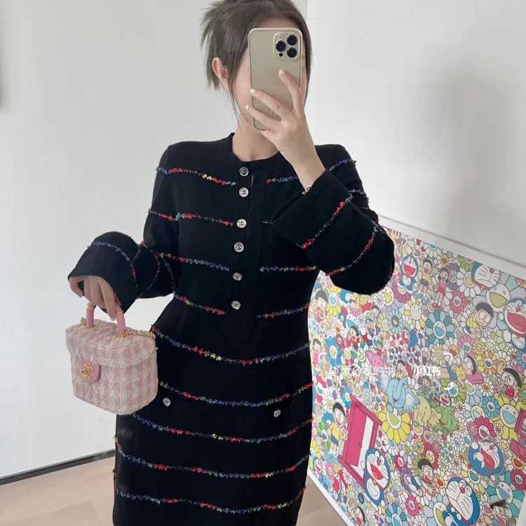 Women's Long-sleeved Knitted Dress