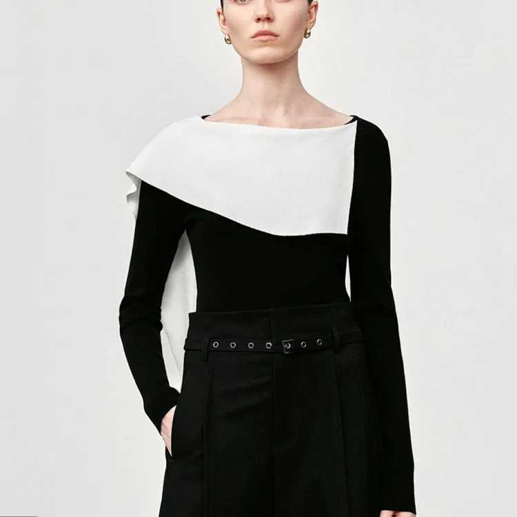 Faux Two-piece Knitwear