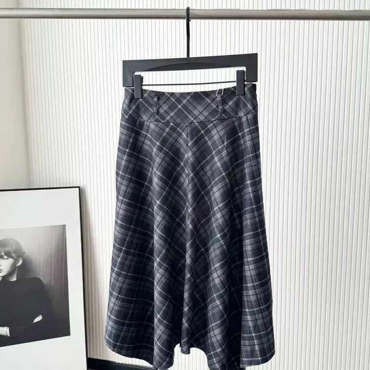 Checked Skirt