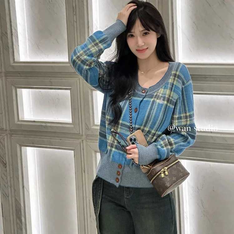Checked Sweater