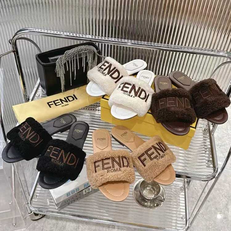Fendi Fendi Cotton Slippers