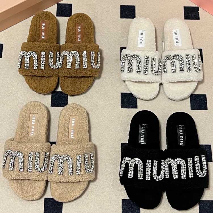 Miu Miu Miu Miu Cotton Slippers