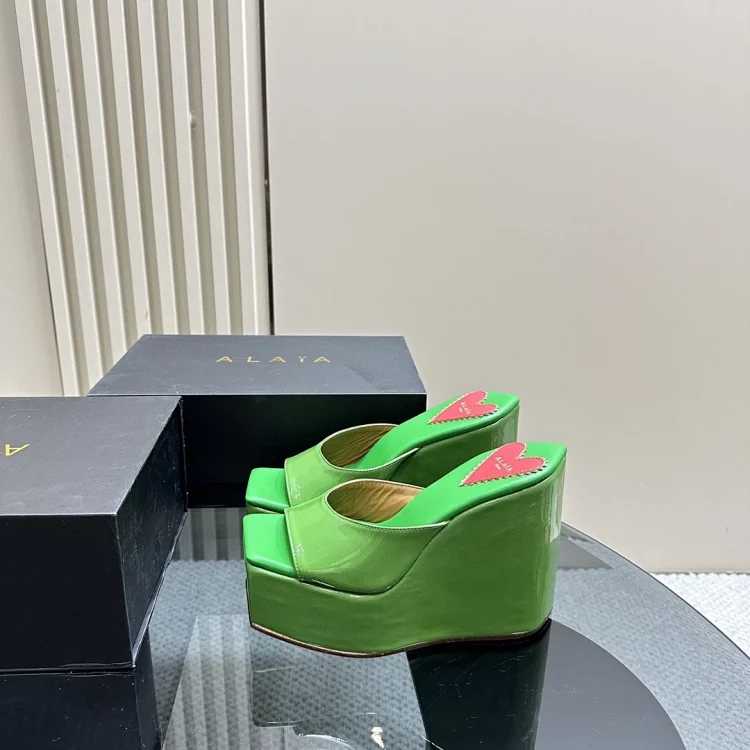 Alaia Wedge Slippers